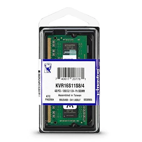 Nešiojamo kompiuterio atmintis KINGSTON 4GB DDR3 1600MHz Non-ECC CL11 SODIMM SR x8