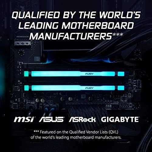 RAM KINGSTON 32GB 6000MT/s DDR5 CL36 DIMM FURY Beast RGB EXPO rinkinys (2 vnt.)