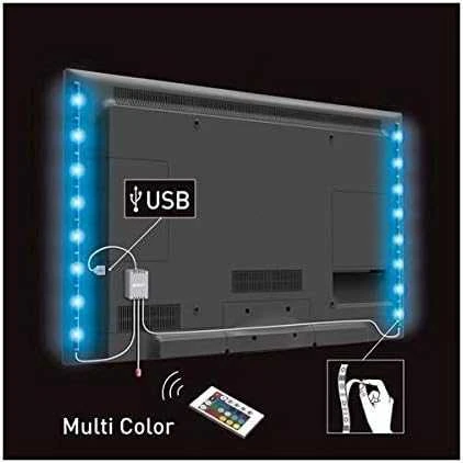 Solight LED RGB juostelė televizoriui, 2x 50cm, USB, jungiklis, pultelis