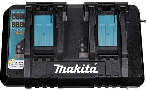 Makita DC18RD dvigubas akumuliatorių kroviklis