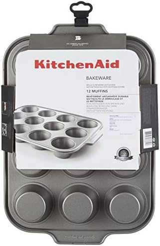 KitchenAid - Metalinė keksiukų kepimo forma - sidabrinė