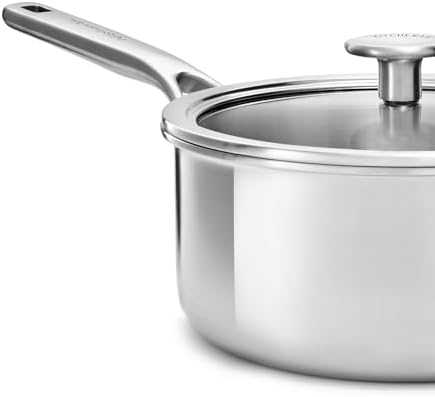3 sluoksnių puodas su dangčiu, plieno - 1,5L - Kitchenaid