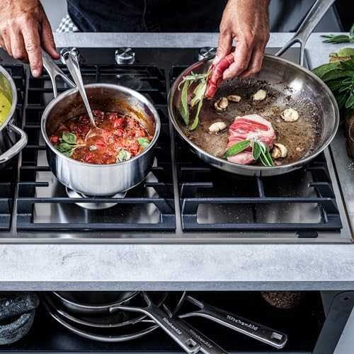 3 sluoksnių puodas su dangčiu, plieno - 1,5L - Kitchenaid