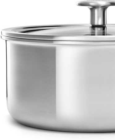 3 sluoksnių puodas su dangčiu, plieno - 1,5L - Kitchenaid