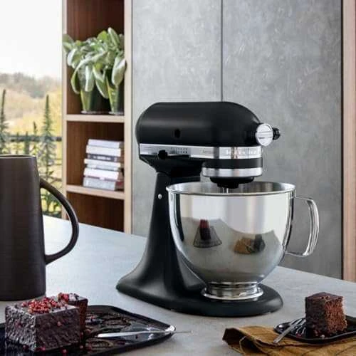 Virtuvinis kombainas KitchenAid Artisan 5KSM125, 4,8 l, Matinės juodos spalvos