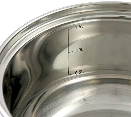 King Hoff Klausberg Puodas su dangteliu 1,7 l, skirtas DUJŲ INDUKCIJAI Aukštos kokybės nerūdijančio plieno