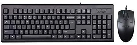 Kalviatūros ir pelės komplektas A4Tech KM-720+OP-620D, juodas