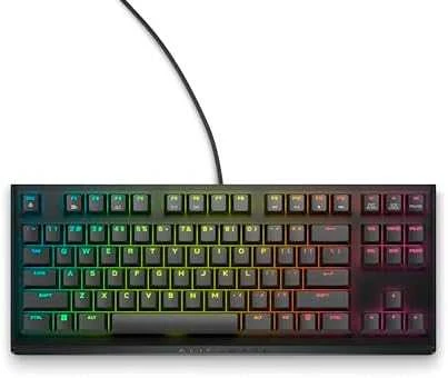 Dell Alienware Tenkeyless AW420K | Klaviatūra žaidimams | su laidu | EN | CHERRY MX Raudona | Dark Side of the Moon