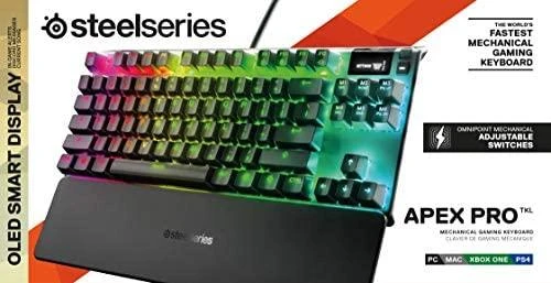 Klaviatūra SteelSeries Apex 5, US kalba, Juodos spalvos