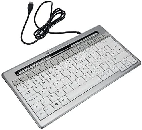 Bakker Elkhuizen Carruzzo BakkerElkhuizen S-board 840 klaviatūra Biuras USB QWERTY Anglų (JK) Šviesiai Žalia, Balta
