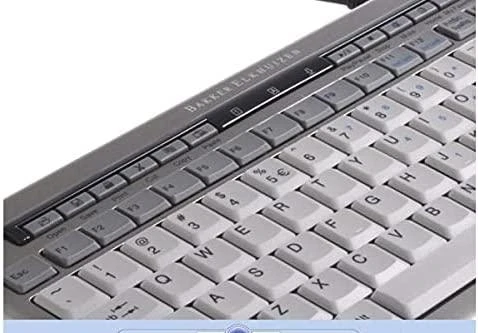 Bakker Elkhuizen Carruzzo BakkerElkhuizen S-board 840 klaviatūra Biuras USB QWERTY Anglų (JK) Šviesiai Žalia, Balta