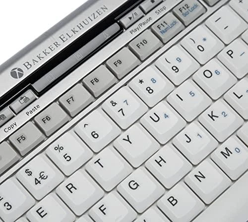 Bakker Elkhuizen Carruzzo BakkerElkhuizen S-board 840 klaviatūra Biuras USB QWERTY Anglų (JK) Šviesiai Žalia, Balta