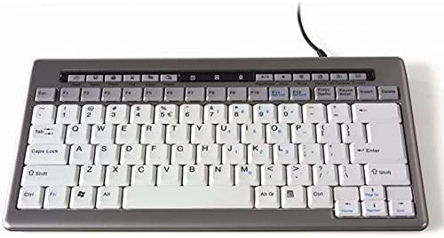 Bakker Elkhuizen Carruzzo BakkerElkhuizen S-board 840 klaviatūra Biuras USB QWERTY Anglų (JK) Šviesiai Žalia, Balta