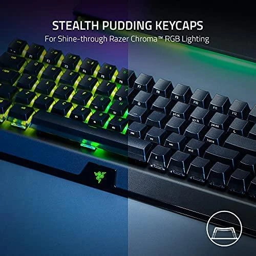 Belaidė 65% Klaviatūra Razer BlackWidow V3 Mini HyperSpeed Phantom Edition, Green Switch, US išdėstymas