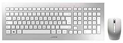 CHERRY DW 8000 klaviatūra Radijo dažnio belaidė QWERTZ Vokiečių Sidabras, Balta