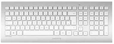 CHERRY DW 8000 klaviatūra Radijo dažnio belaidė QWERTZ Vokiečių Sidabras, Balta