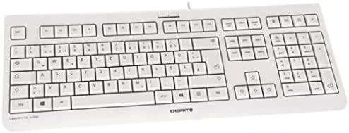 Klaviatūra Cherry KC 1000 su laidu CH-išdėstymas wei/grau