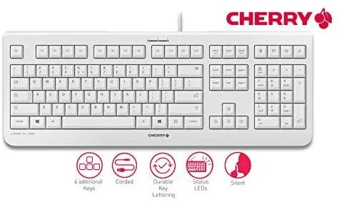 Klaviatūra CHERRY KC 1000 EU-išdėstymas, hellgrau