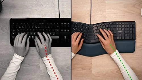 CHERRY KC 4500 ERGO - Klaviatūra - QWERTZ - Deutsch - Juodas