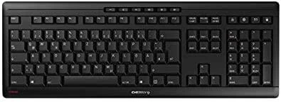 Klaviatūra Cherry Desktop Stream RECHARGE [US/EU] Wireless Juodas US-Englisch mit -Zeichen