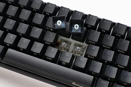 Ducky One 3 Classic Juodas/Baltas Mini žaidimų klaviatūra, RGB LED – MX-Speed-Sidabrinis US išdėstymas