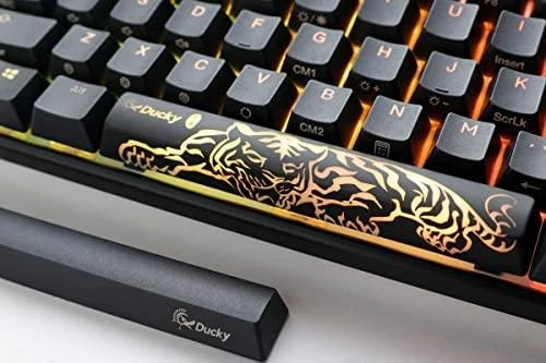 Ducky One 3 Classic Juodas/Baltas Mini žaidimų klaviatūra, RGB LED – MX-Speed-Sidabrinis US išdėstymas