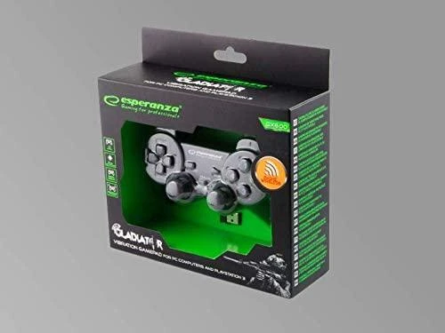 Bevielis ŽAIDIMŲ PULTAS SU VIBRACIJOMIS ESPERANZA EGG108K GLADIATOR PC / PS3