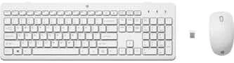 Hewlett Packard (HP) HP 230 Wireless Pelė Klaviatūra Combo - Baltas - US ENG