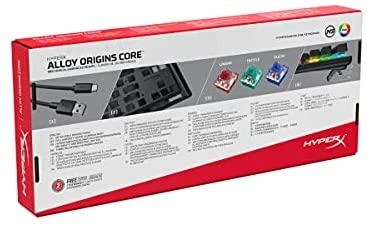 HyperX Alloy Origins Core Tenkeyless Mechaninė žaidimų klaviatūra, US išdėstymas, HyperX Blue Switch