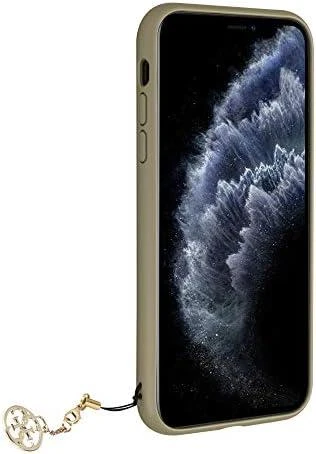 Apple iPhone 11 Guess Dėklas 4G Charms Collection (GUHCN61GF4GBR) rudos spalvos