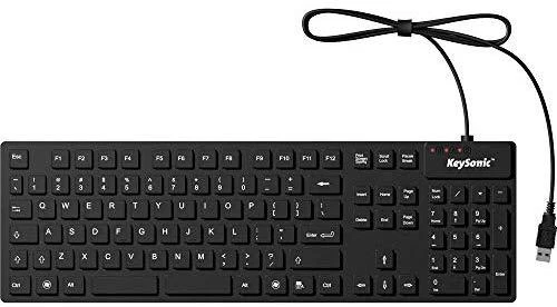 Icy Box KeySonic klaviatūra waterproof, USB 2.0, industrial IP68, Juodas