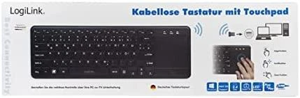 LogiLink ID0188 klaviatūra Dom RF belaidė QWERTZ Juodas