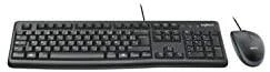 Logitech MK120 Combo Laidinė klaviatūra + pelė, USB, FR, Juoda