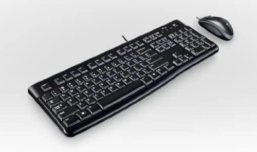 Logitech MK120 Combo Laidinė klaviatūra + pelė, USB, FR, Juoda