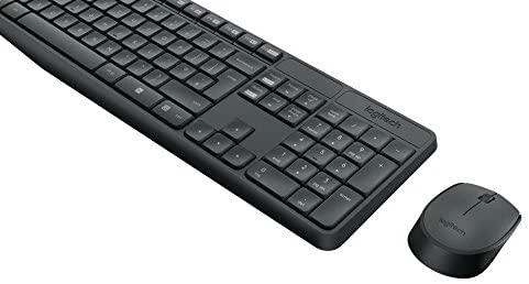 Logitech MK235 klaviatūra Radijo dažnio belaidė QWERTZ Vokiečių Pilka
