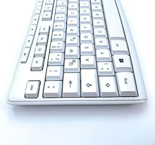Tyli belaidė Klaviatūra su pele Logitech MK295, DE išdėstymas, Balta