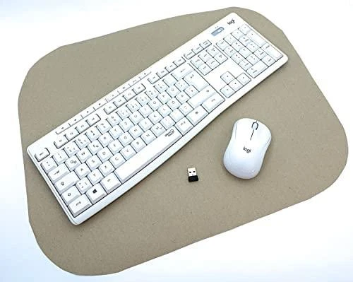 Tyli belaidė Klaviatūra su pele Logitech MK295, DE išdėstymas, Balta