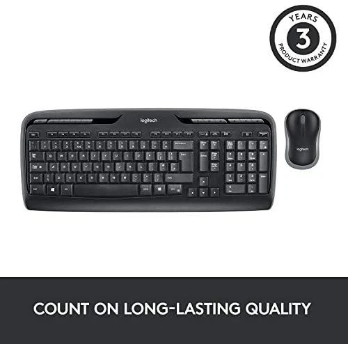 Logitech Belaidis klaviatūros ir pelės rinkinys MK330 (Nordic)