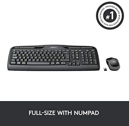 Logitech Belaidis klaviatūros ir pelės rinkinys MK330 (Nordic)