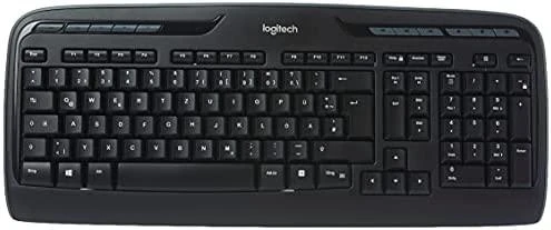 Logitech MK330 klaviatūra Radijo dažnio belaidė QWERTZ Vokiečių Juoda