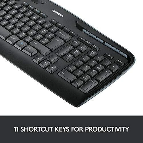 Logitech Belaidis klaviatūros ir pelės rinkinys MK330 (Nordic)