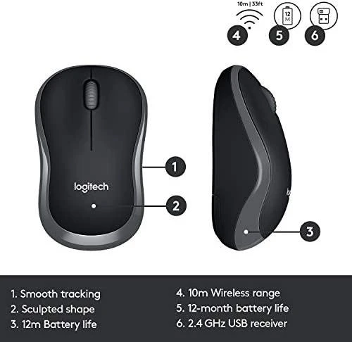 Logitech Belaidis klaviatūros ir pelės rinkinys MK330 (Nordic)