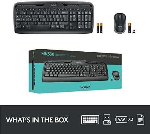 Logitech Belaidis klaviatūros ir pelės rinkinys MK330 (Nordic)
