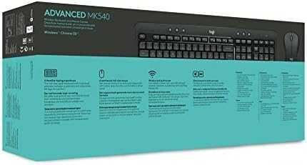Belaidis pelės ir klaviatūros rinkinys Logitech MK540 Advanced, išdėstymas: Ispanų k. (Qwerty)