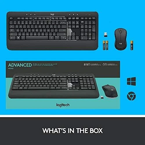 Belaidis pelės ir klaviatūros rinkinys Logitech MK540 Advanced, išdėstymas: UK (Qwerty)