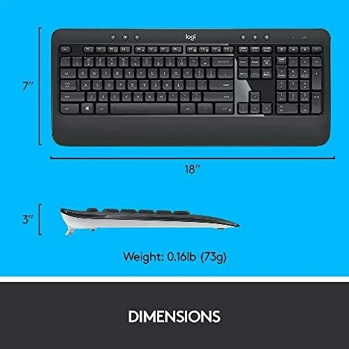 Belaidis pelės ir klaviatūros rinkinys Logitech MK540 Advanced, išdėstymas: UK (Qwerty)