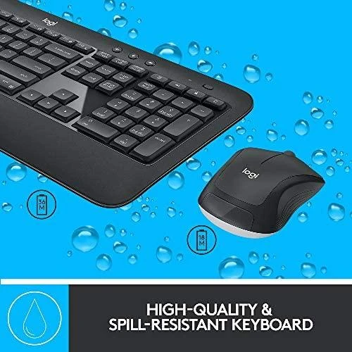 Belaidis pelės ir klaviatūros rinkinys Logitech MK540 Advanced, išdėstymas: UK (Qwerty)