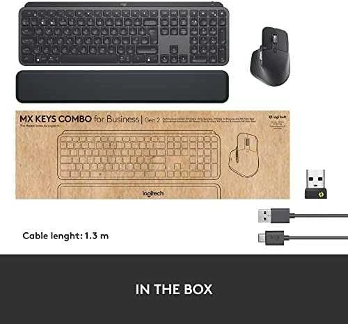 Klaviatūra ir pelė Kit Logitech MX KEYS Combo FOR Business GEN