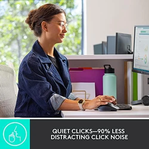 Logitech MX Keys Combo verslui Gen 2 Belaidė klaviatūra ir pelė + Atrama riešui, DE, Graphite