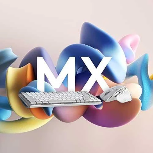„LOGITECH MX Mechaninė Mini“, skirta MAC „Bluetooth“ apšviesta klaviatūra – PALE Pilkas – US INT'L – TACTILE